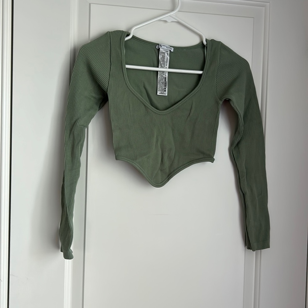 Zara super soft ribbed top